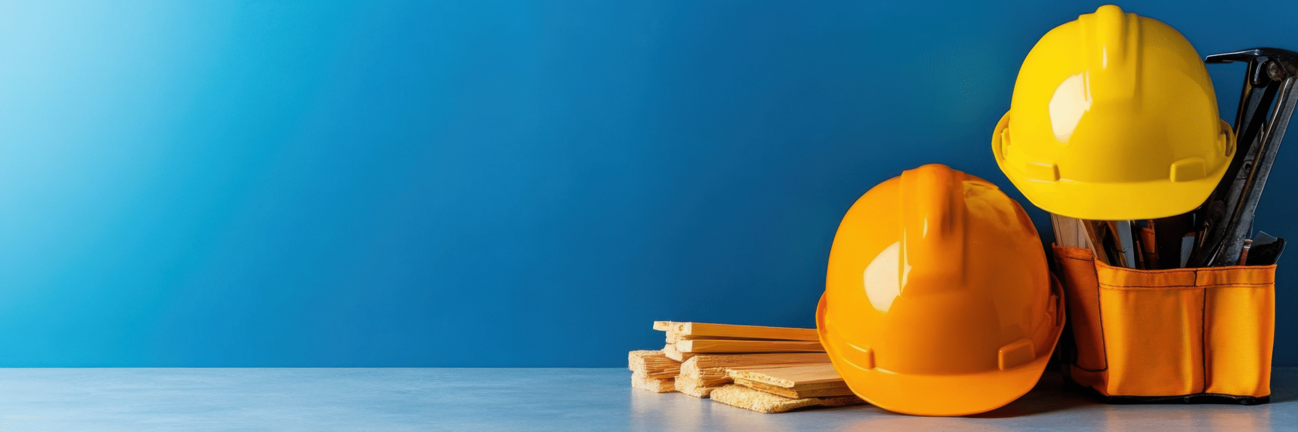 yellow-orange-construction-helmets-with-tool-pouch-blue-background-representing-safety-equipment-building-tools@2x